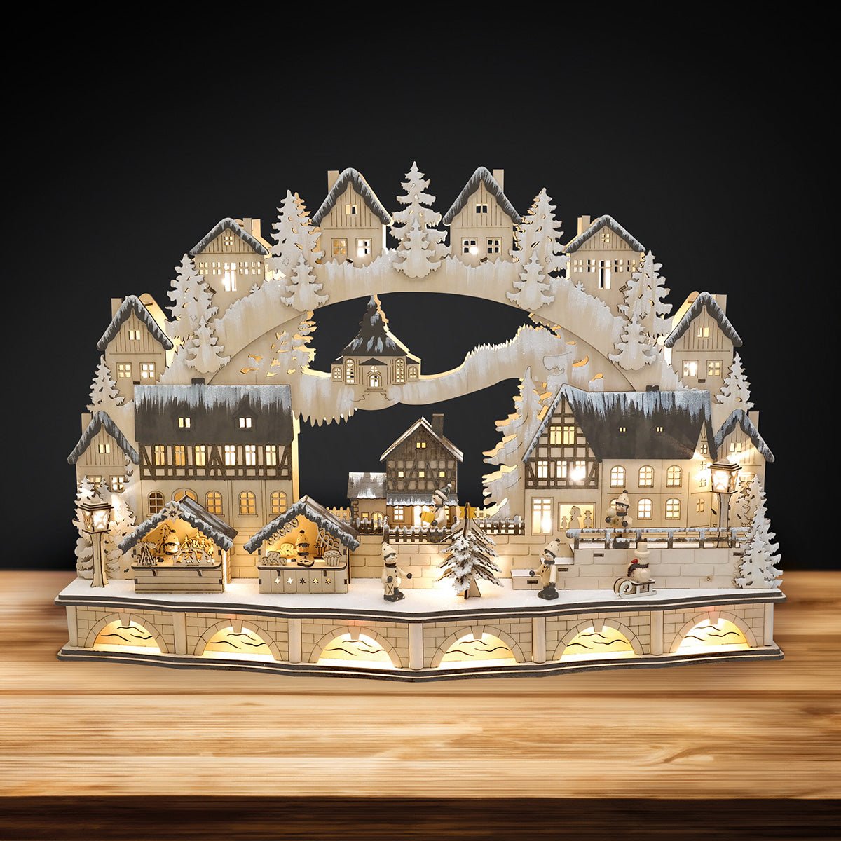 Lichterbogen 'Winterstadt' XL - WeihnachtsladenSAICO