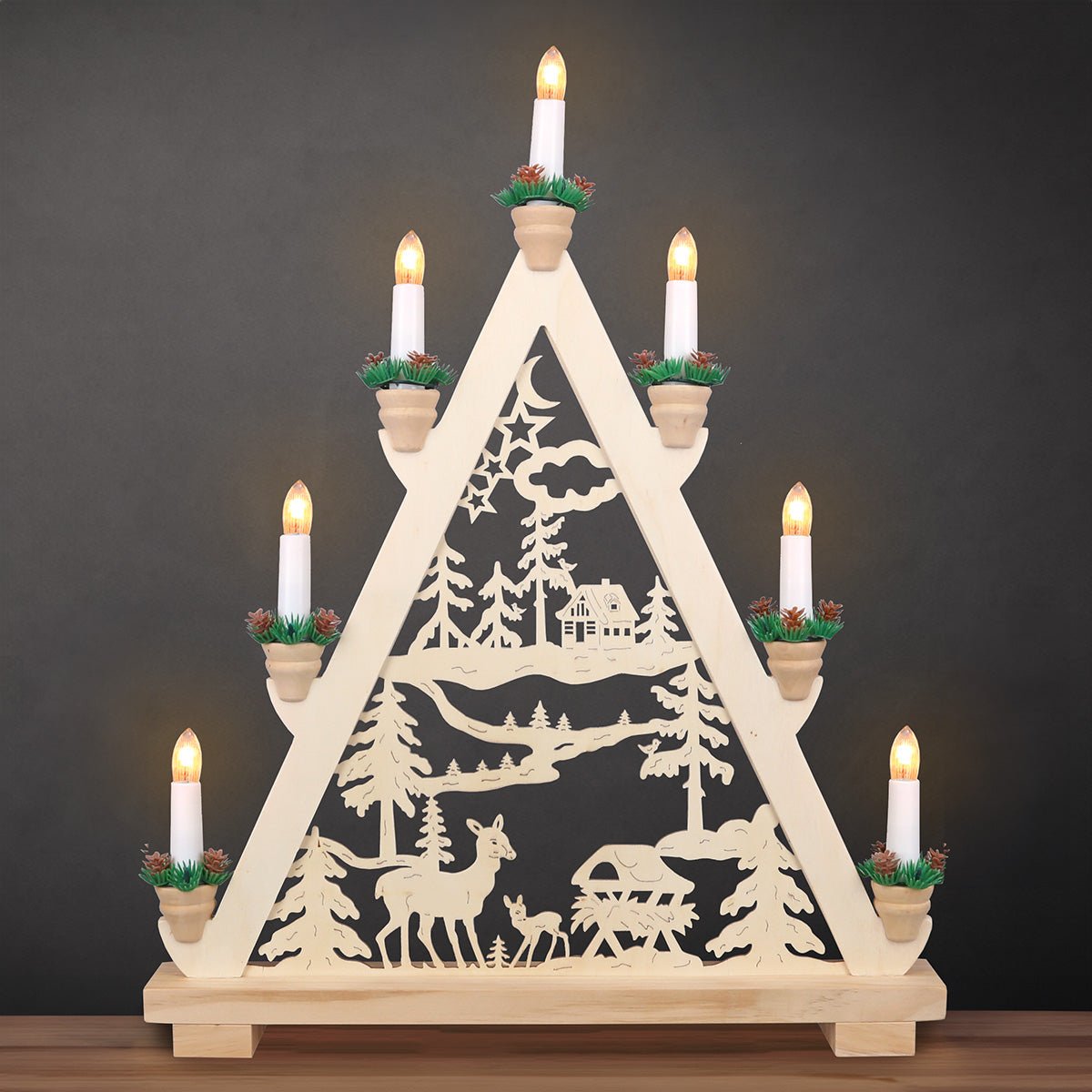 Lichterecke 'Wildfütterung' - WeihnachtsladenHeinz HANDELSKONTOR