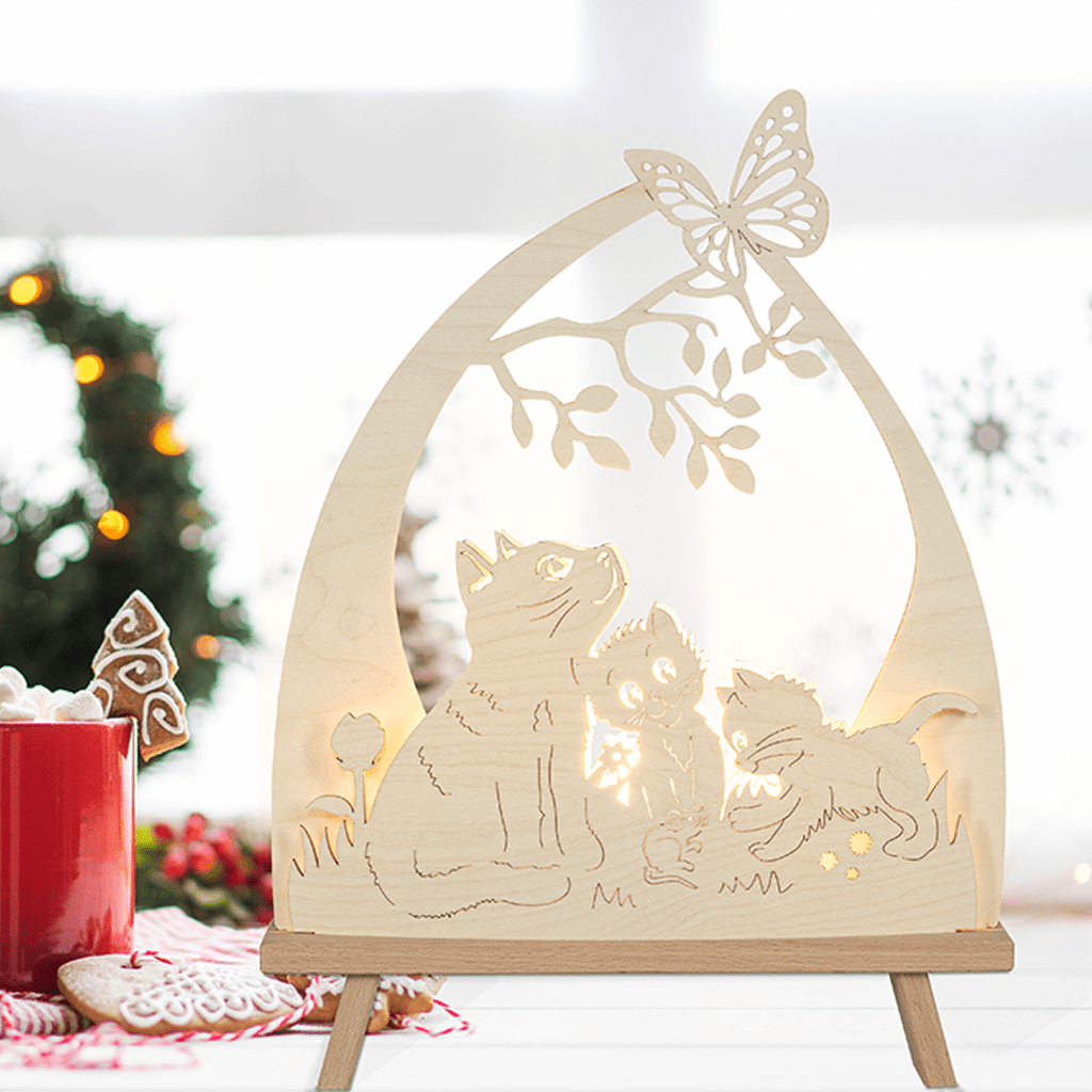 Lichterspitze 'Katzenfreund' - WeihnachtsladenSAICO