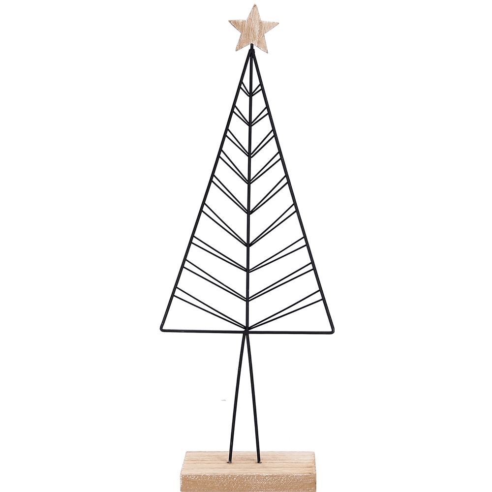 Metall - Baum mit Stern - WeihnachtsladenSöllner Floristik