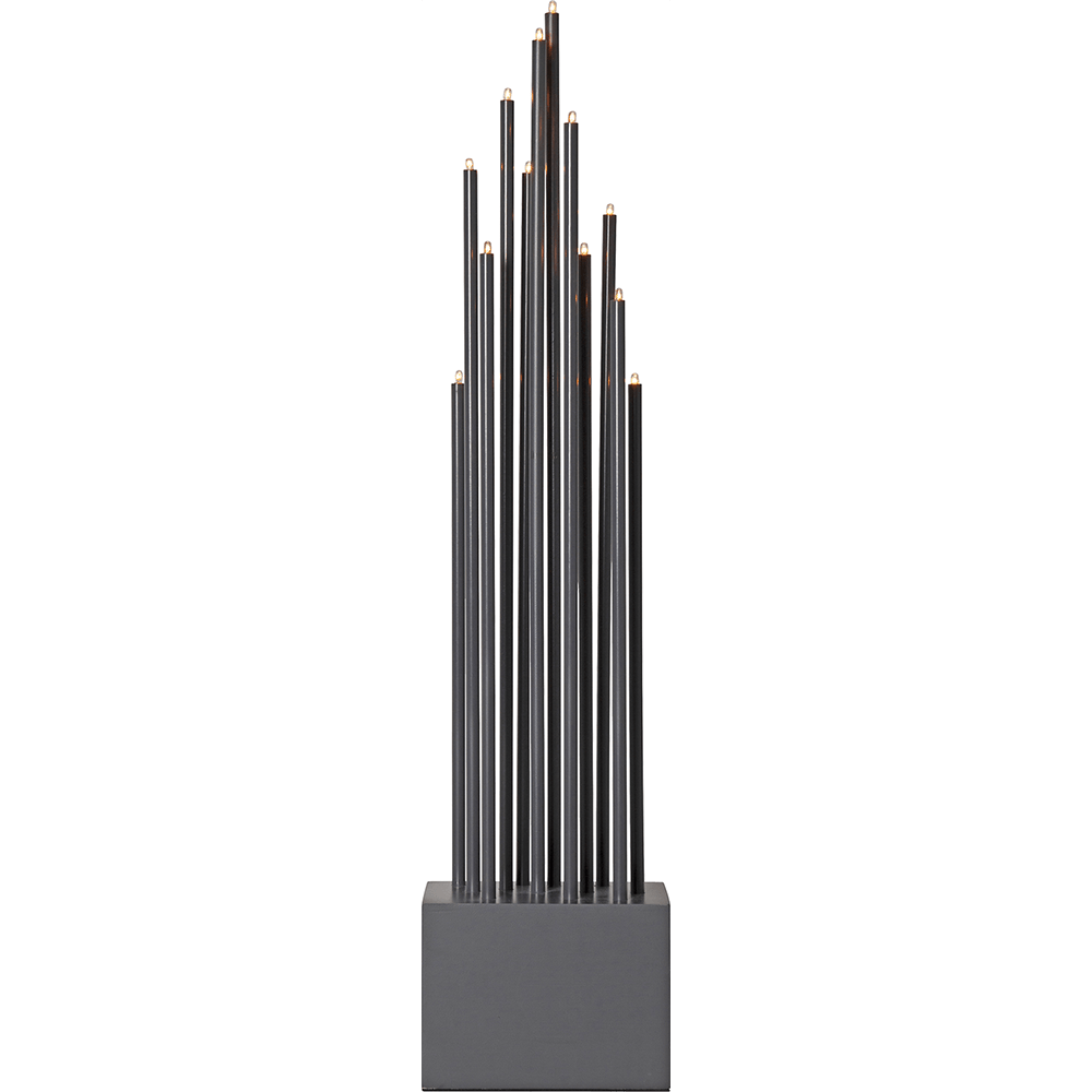 Metall - Leuchter 'Buzz' dunkelgrau - WeihnachtsladenStar Trading