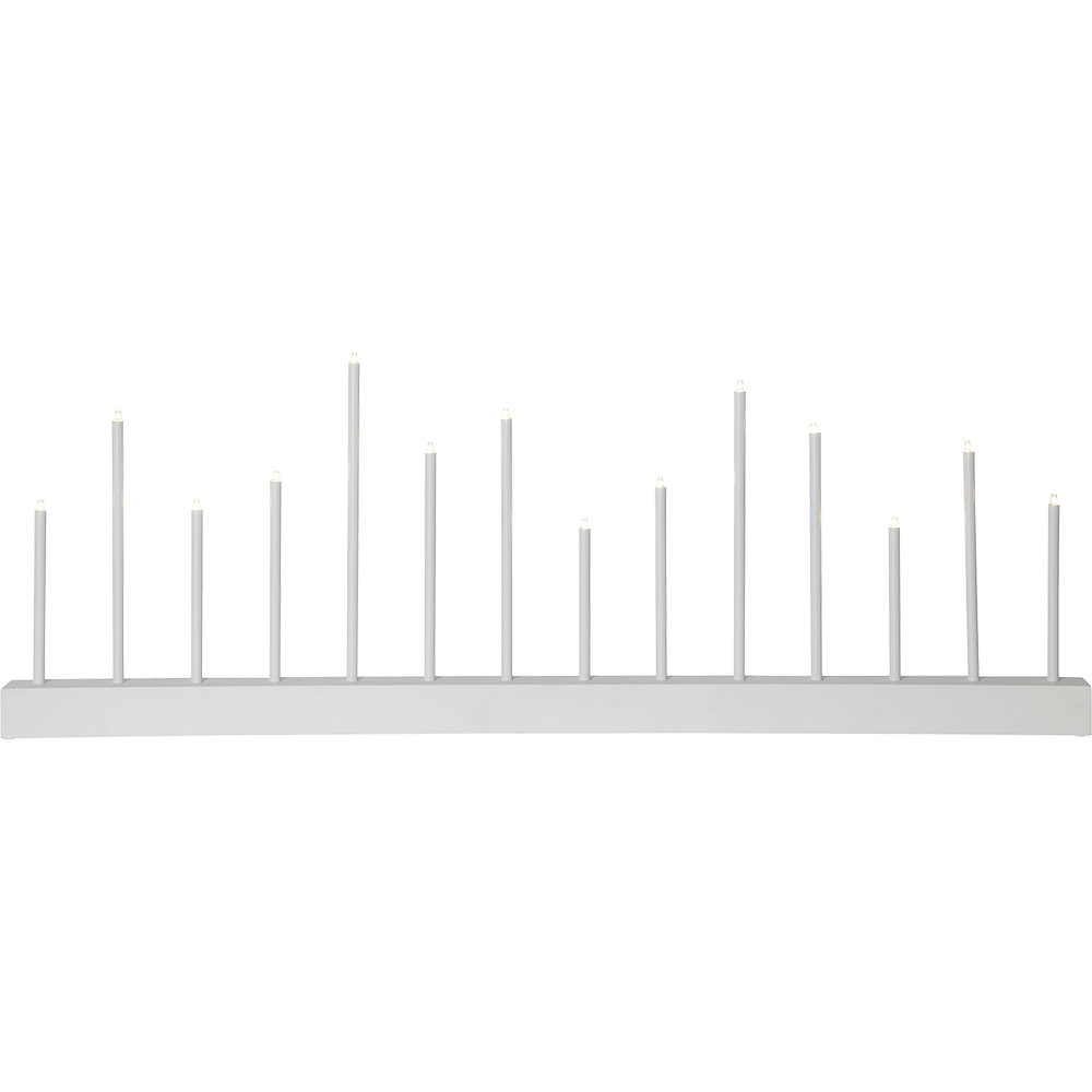 Metall - Leuchter 'Buzz' weiß - WeihnachtsladenStar Trading