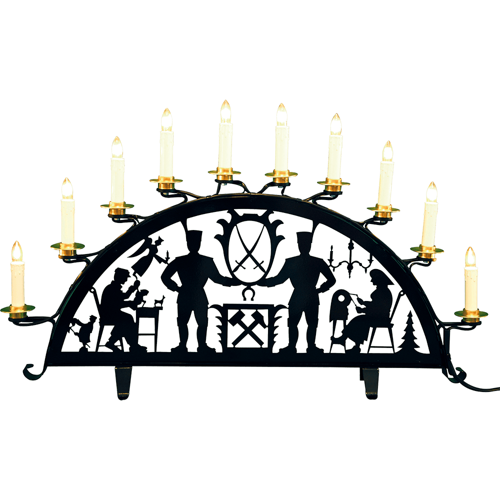 Metall - Schwibbogen 'Erzgebirge' - WeihnachtsladenHeinz HANDELSKONTOR