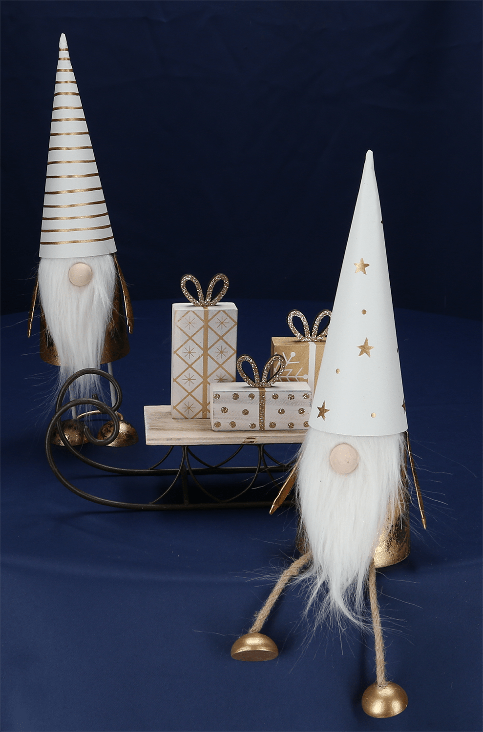 Metall - Wichtel sitzend - WeihnachtsladenSöllner Floristik