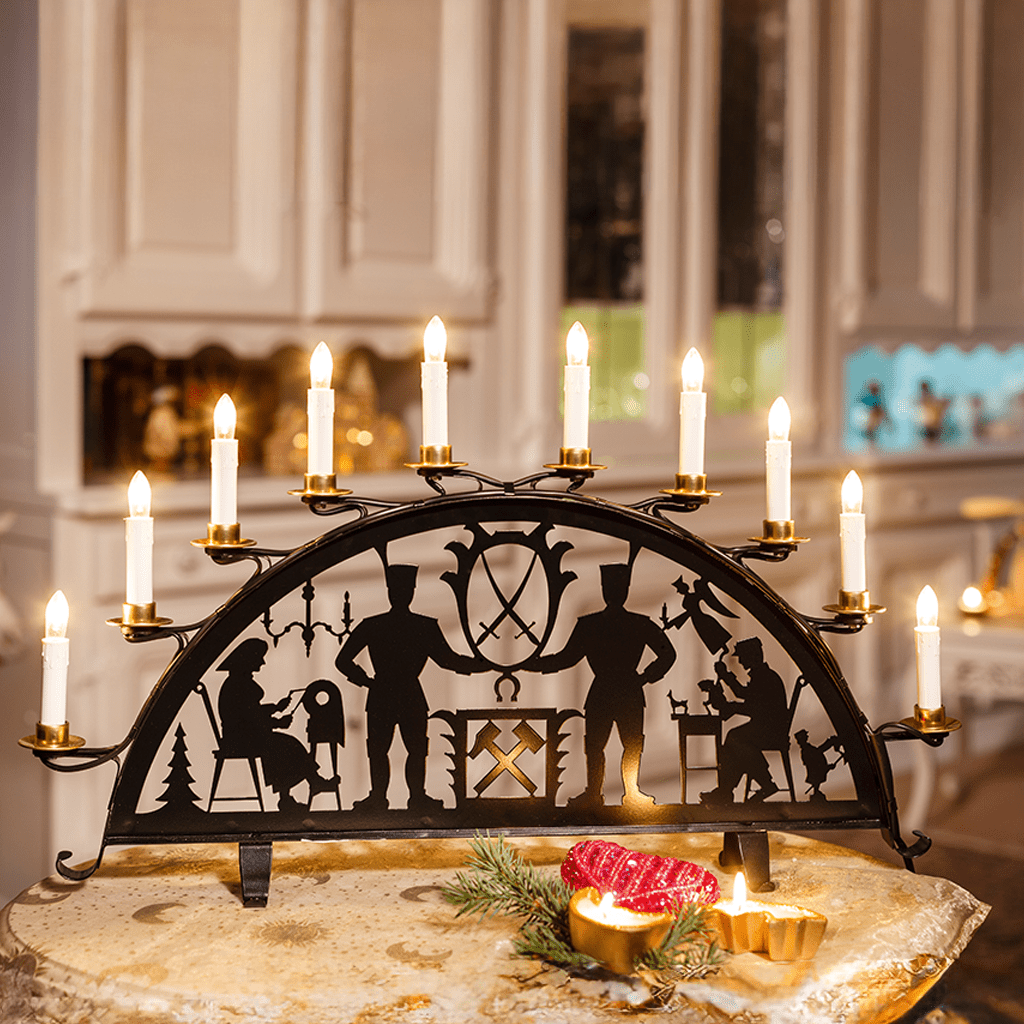 Metallschwibbogen 'Erzgebirge' - WeihnachtsladenHeinz HANDELSKONTOR