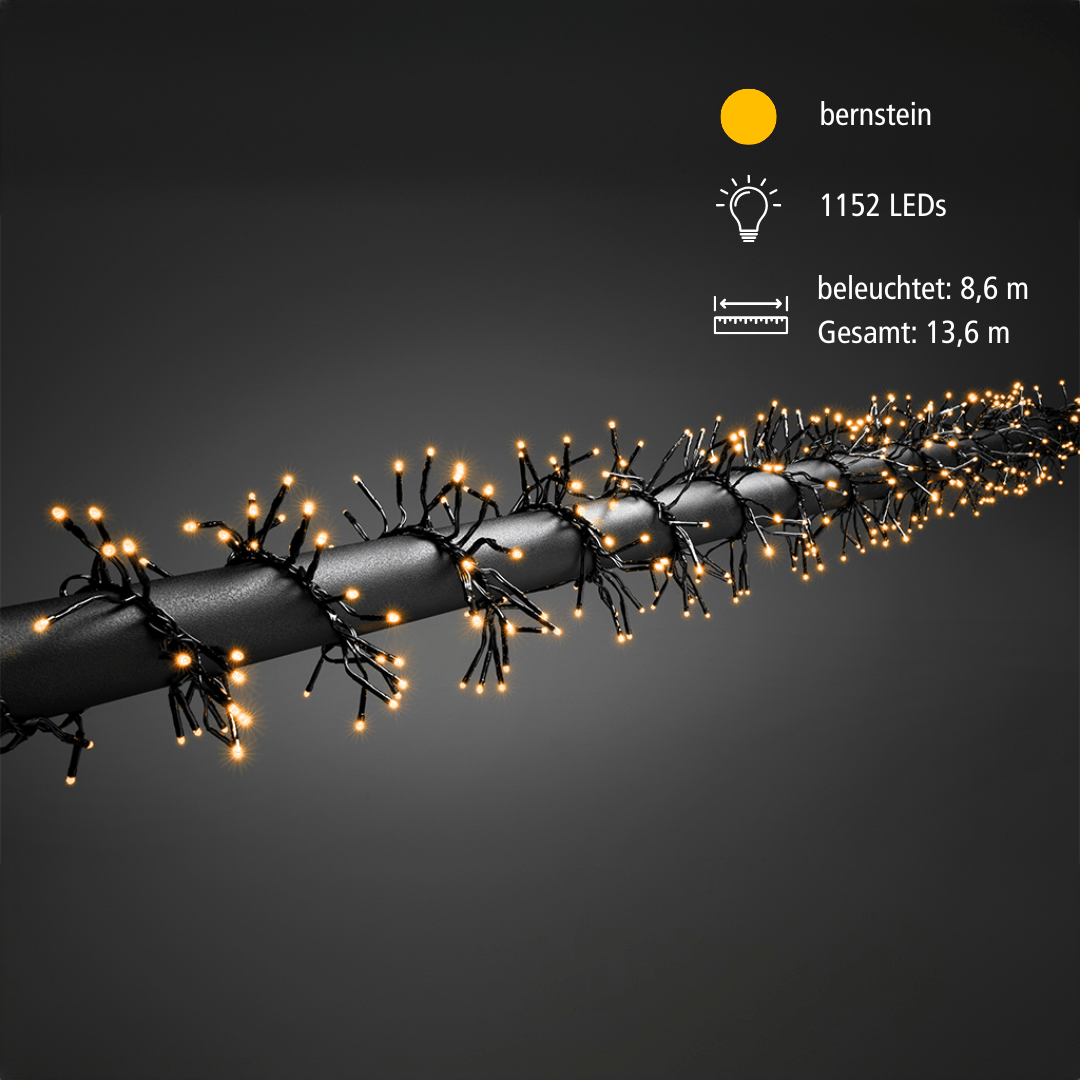 Micro LED Büschellichterkette 1152 bernst. LED - WeihnachtsladenKonstsmide