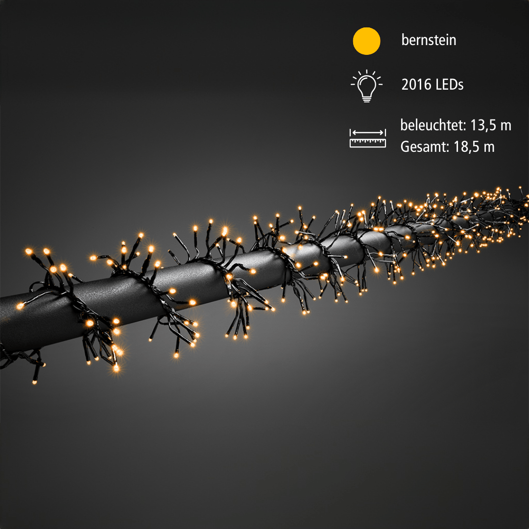 Micro LED Büschellichterkette 2016 bernste. LED - WeihnachtsladenKonstsmide