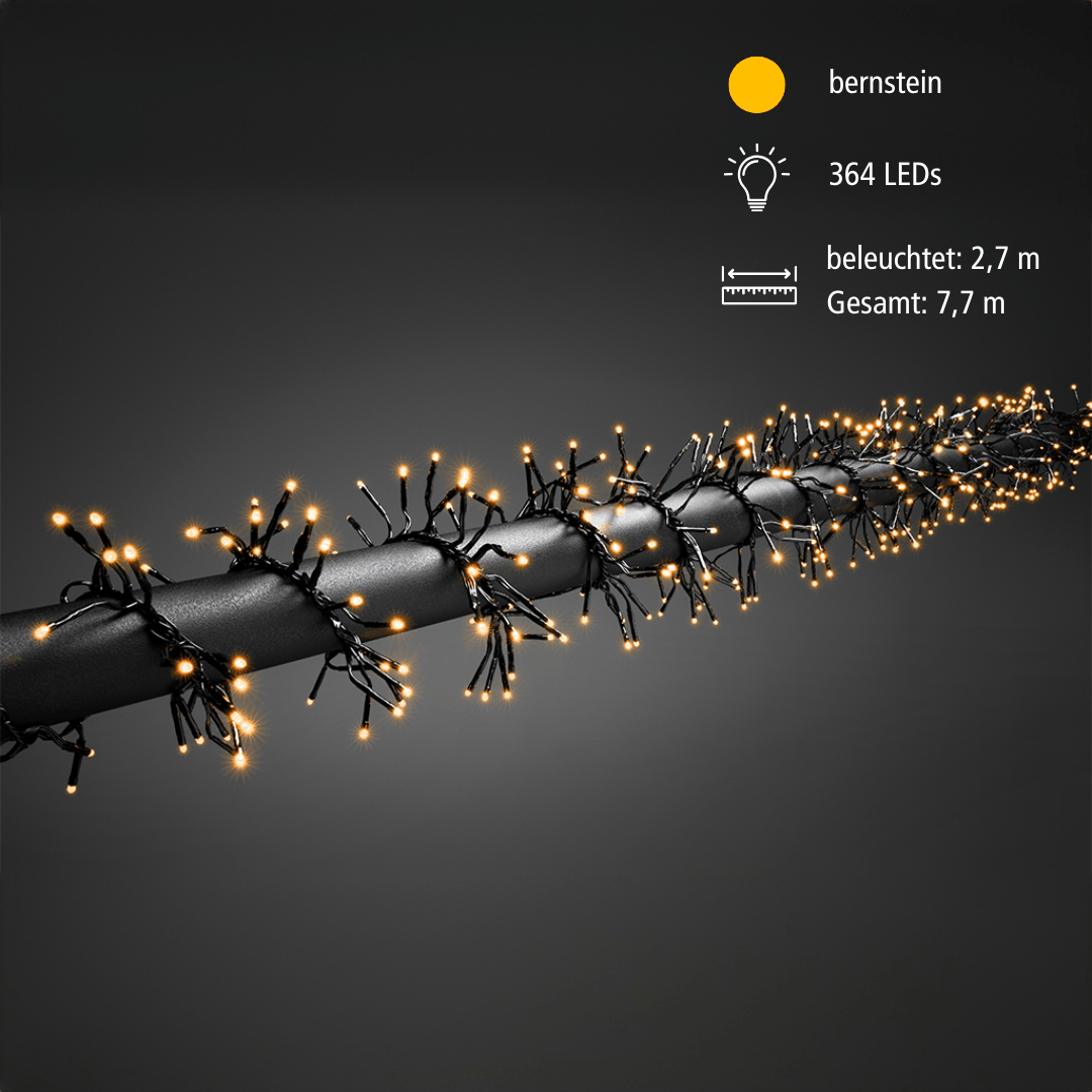Micro LED Büschellichterkette 364 bernst. LED - WeihnachtsladenKonstsmide