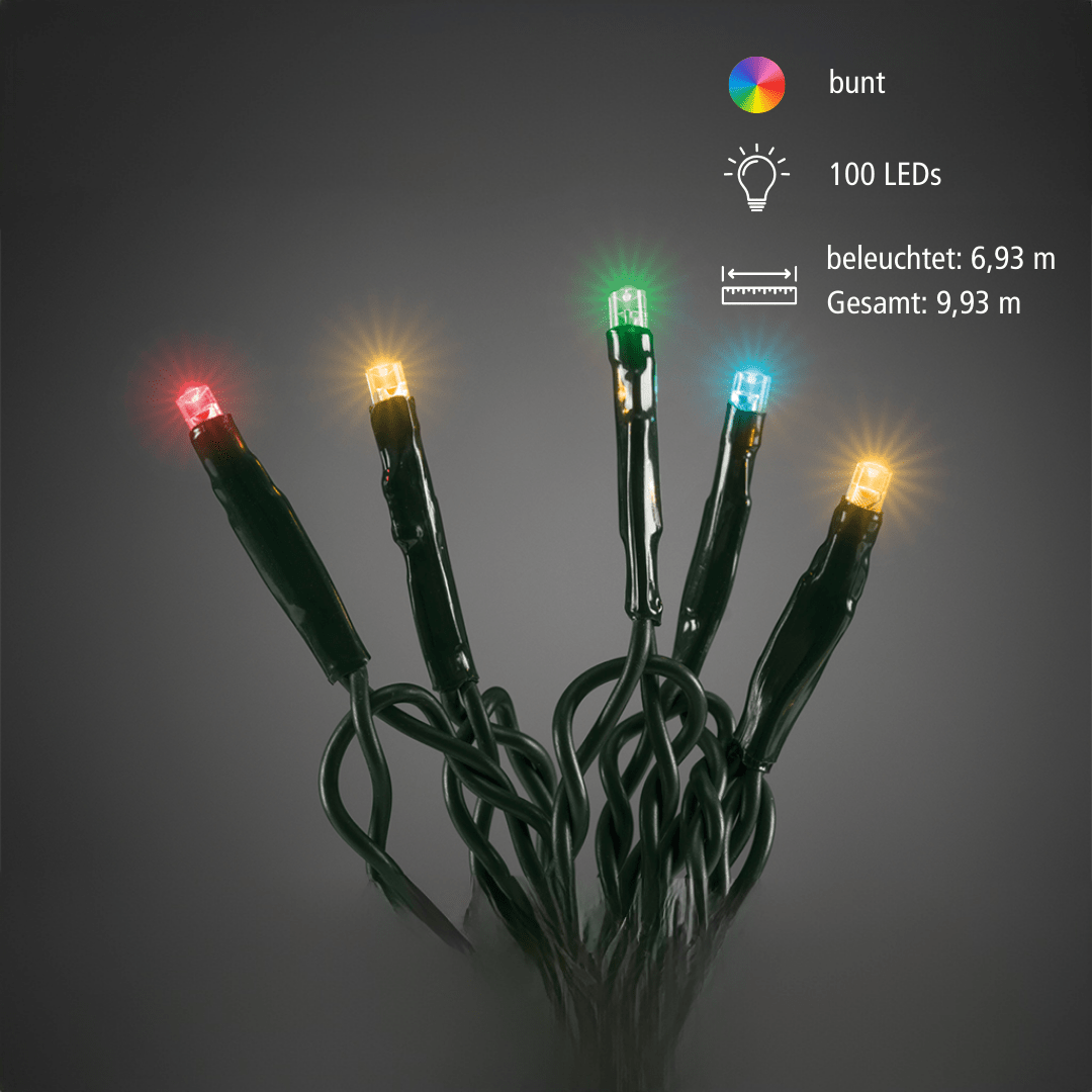 Micro LED Innenkette 100 bunte LED - WeihnachtsladenKonstsmide