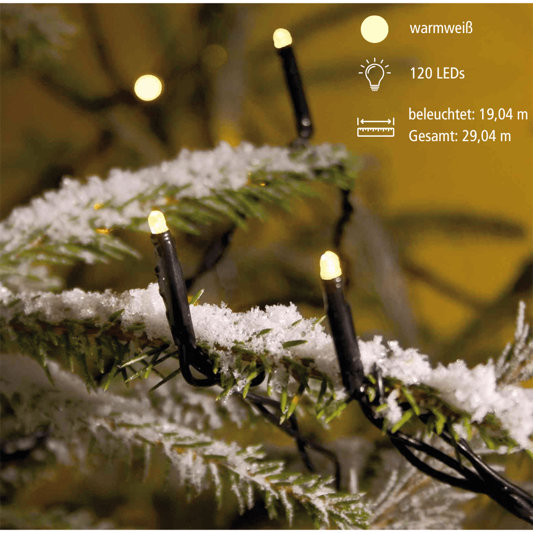 Micro - LED Kette 120 warmw. LED - WeihnachtsladenKonstsmide