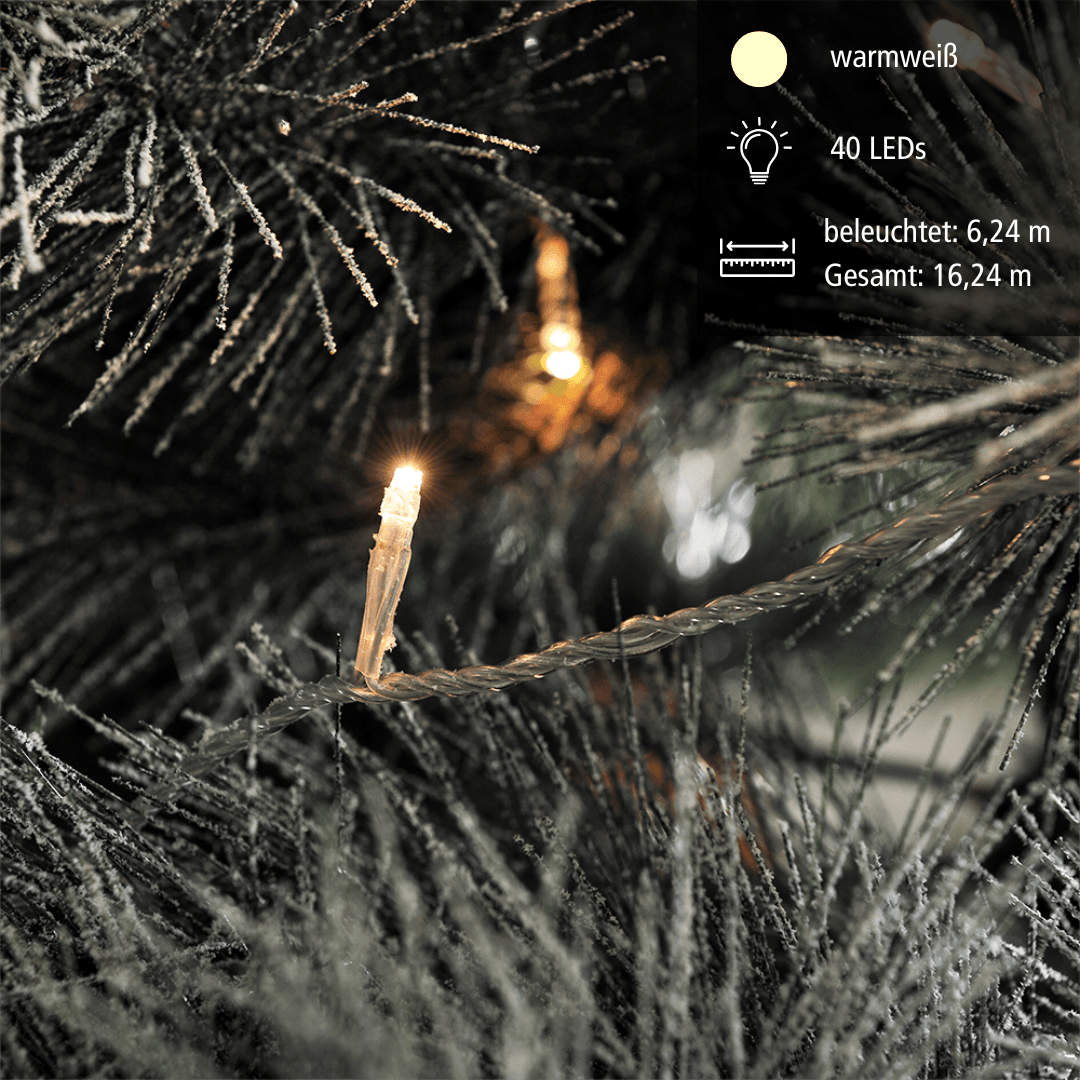 Micro LED Kette Außen 40 ww LED - WeihnachtsladenKonstsmide
