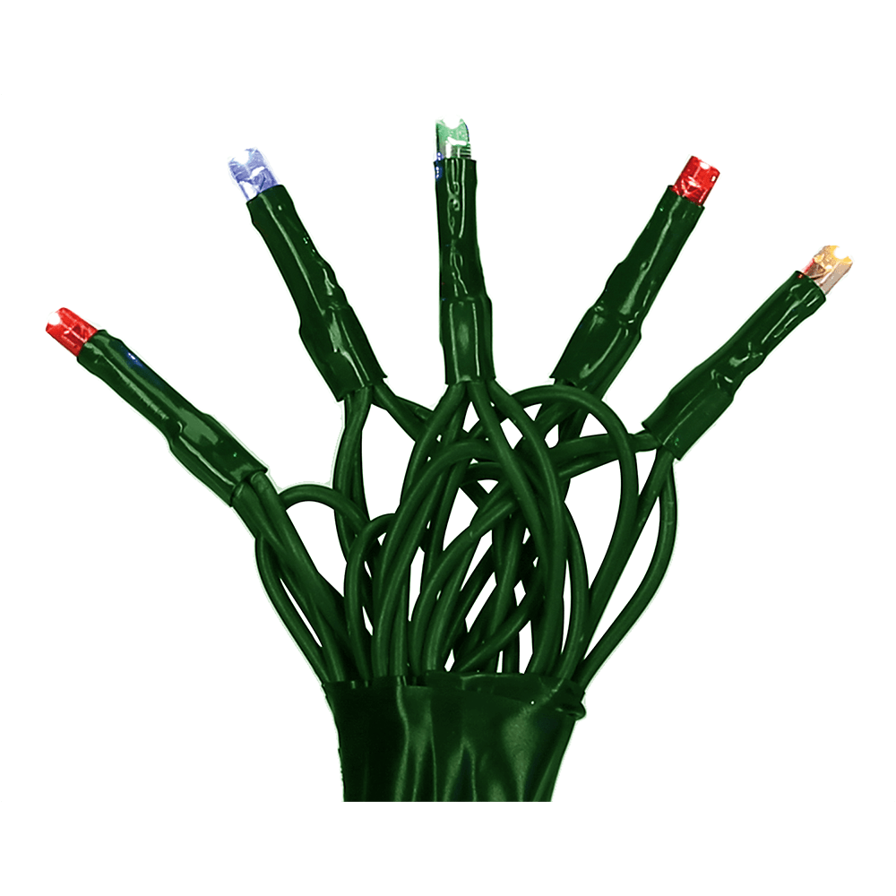 Micro LED - Lichterkette 200 flg. bunt, grünes Kabel - WeihnachtsladenKonstsmide