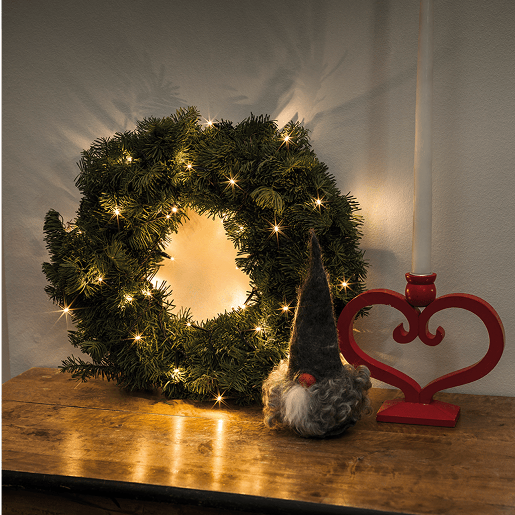 Micro LED - Lichterkette 35 flg. warmweiß, grünes Kabel - WeihnachtsladenKonstsmide