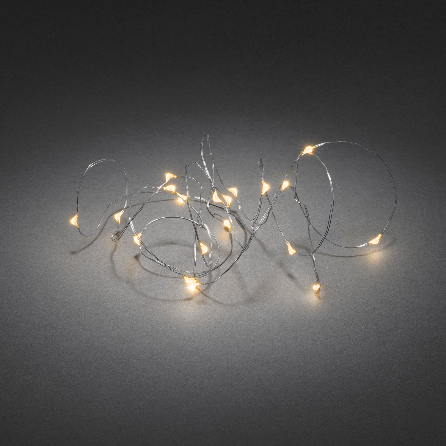 Micro LED Lichterkette mit 20 bernsteinfarbenen LEDs - WeihnachtsladenKonstsmide