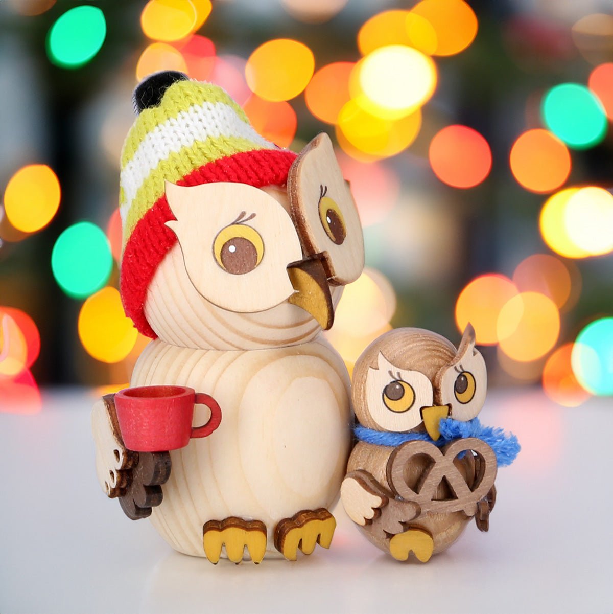 Mini Eule Weihnachtsmarktbesuch - WeihnachtsladenDrechslerei Kuhnert