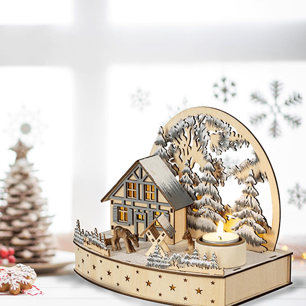 Mini - Lichterbogen 'Rehe' - WeihnachtsladenSAICO