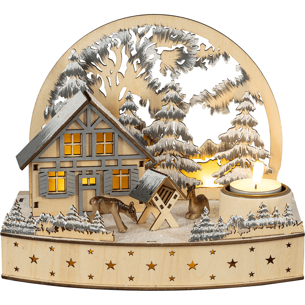 Mini - Lichterbogen 'Rehe' - WeihnachtsladenSAICO