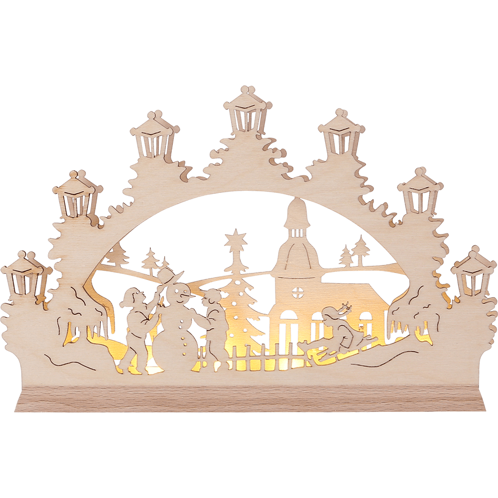 Mini - Lichterbogen 'Schneemann' - WeihnachtsladenSAICO