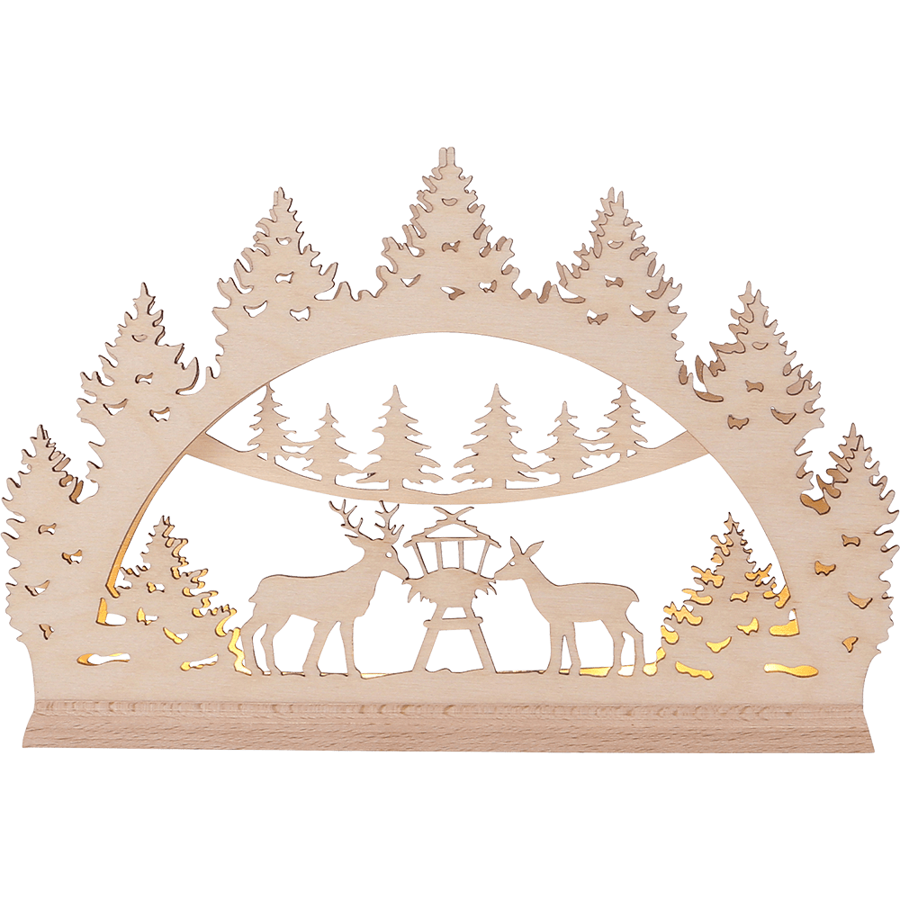 Mini - Lichterbogen 'Wald' LBM2403 - WeihnachtsladenSAICO