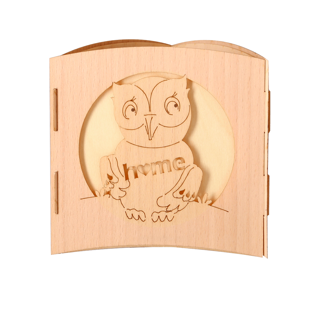 Motivleuchte Mini Eulen - WeihnachtsladenDrechslerei Kuhnert