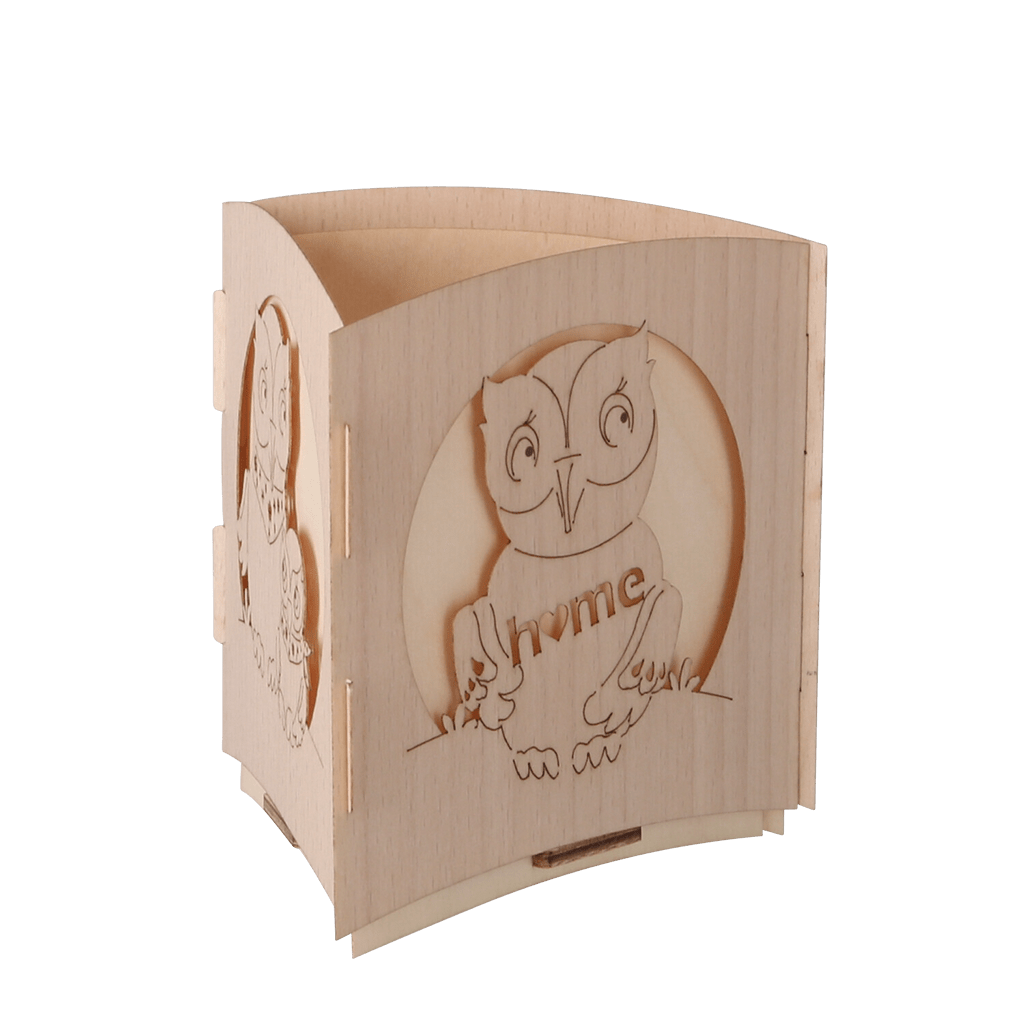 Motivleuchte Mini Eulen - WeihnachtsladenDrechslerei Kuhnert