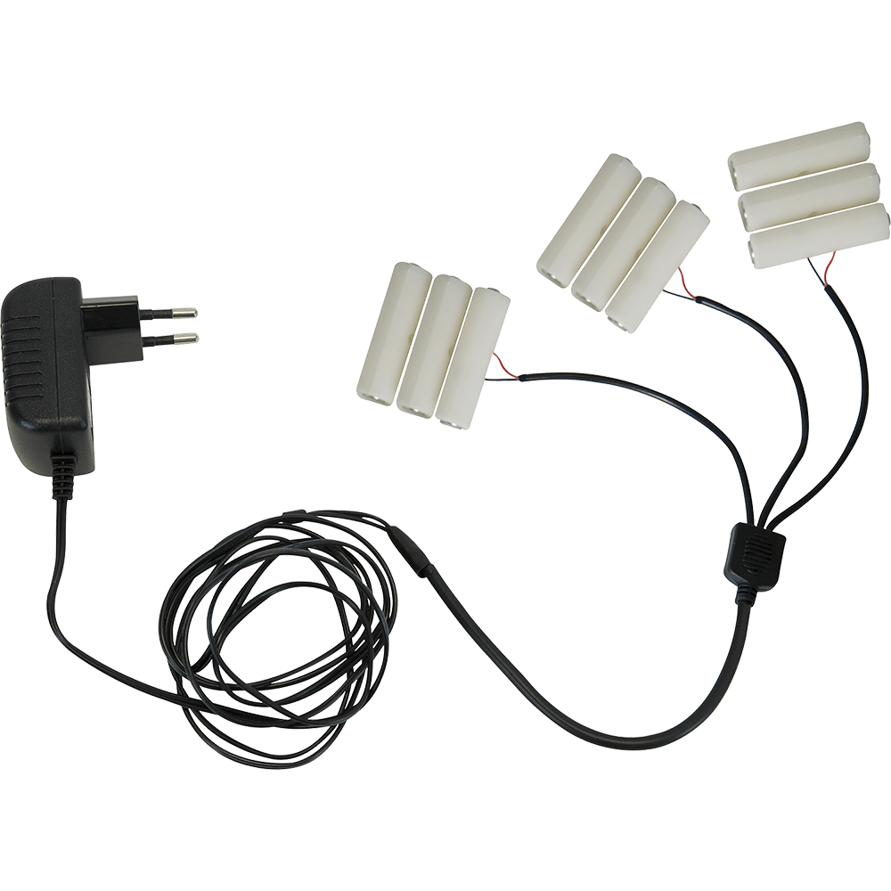 Netzgerät für Batterie - Lichterketten und - Kerzen - WeihnachtsladenStar Trading