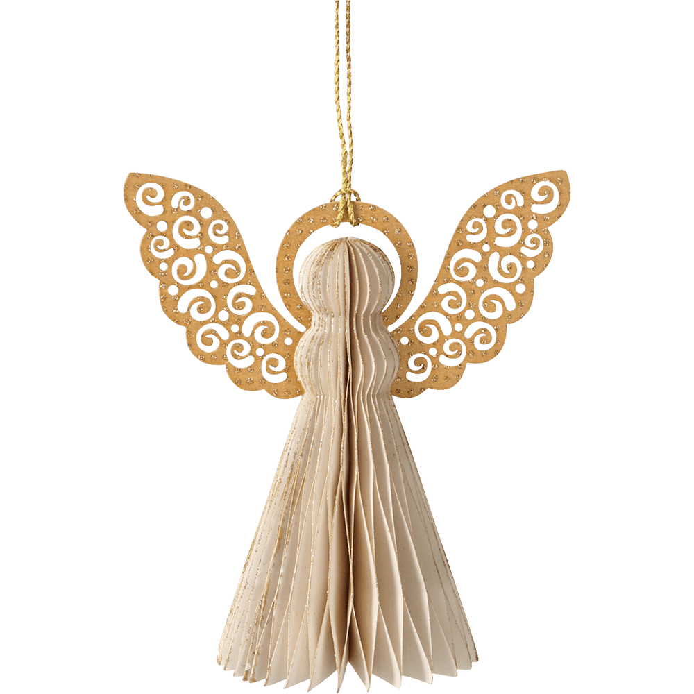 Papier - Engel cremefarben 4er - Set - WeihnachtsladenSöllner Floristik