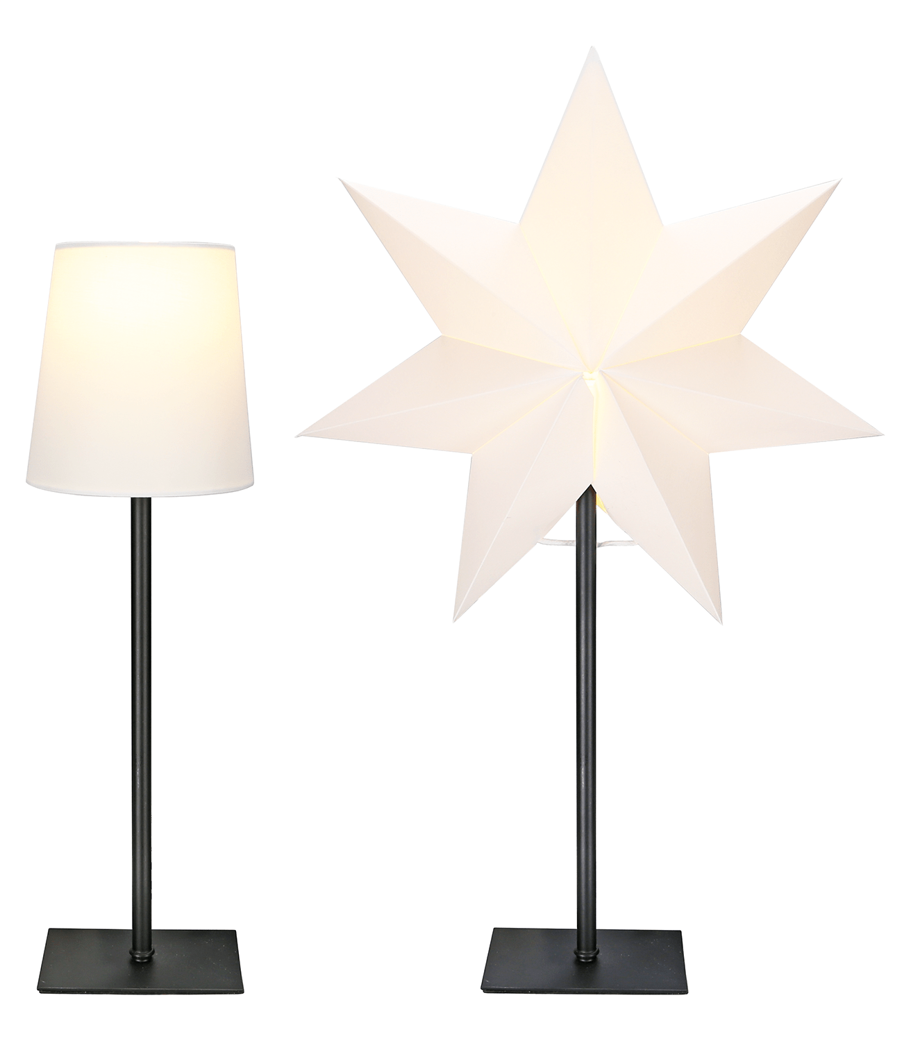 Papier - Kombileuchter Stern und Schirm - WeihnachtsladenStar Trading