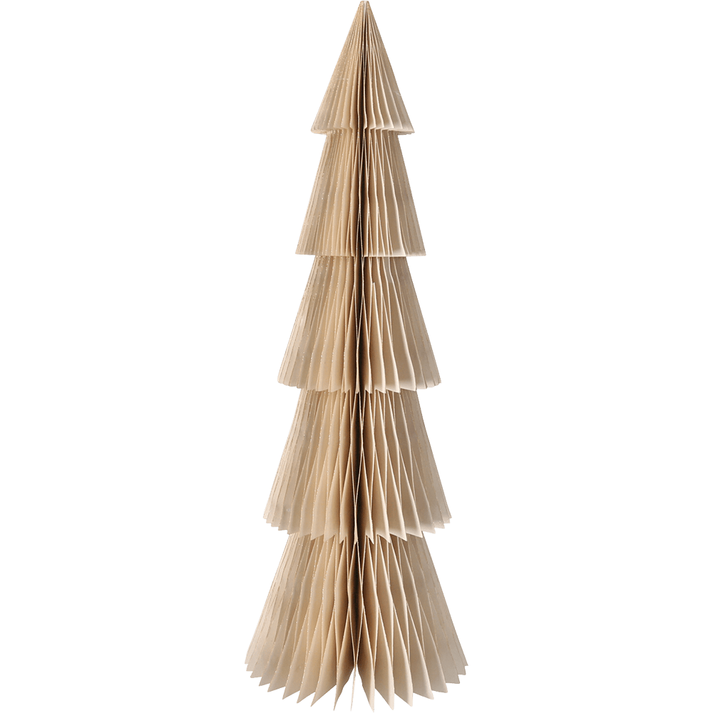 Papierbaum cremefarben 60cm 09397 - WeihnachtsladenSöllner Floristik