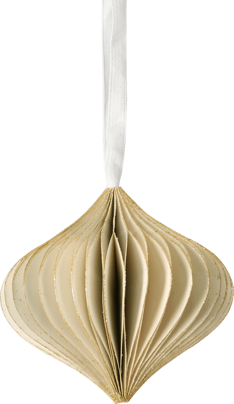 Papierhänger cremefarben 4er - Set - WeihnachtsladenSöllner Floristik