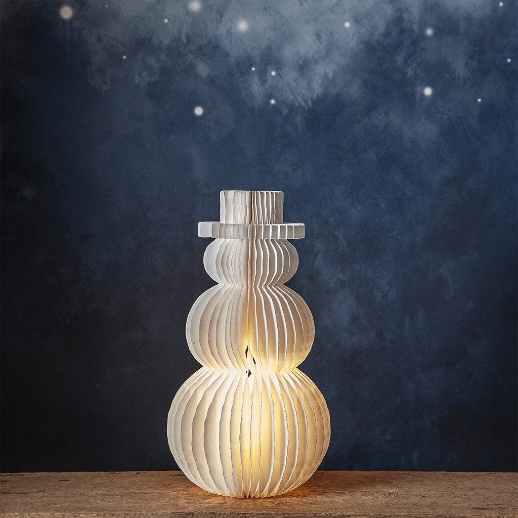 Papierschneemann 'Snowman' 22x50cm - WeihnachtsladenStar Trading