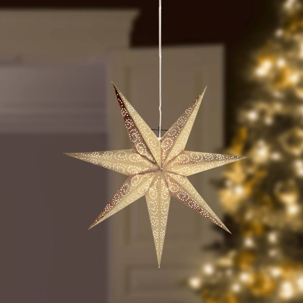 Papierstern 'Antique' gold - WeihnachtsladenStar Trading