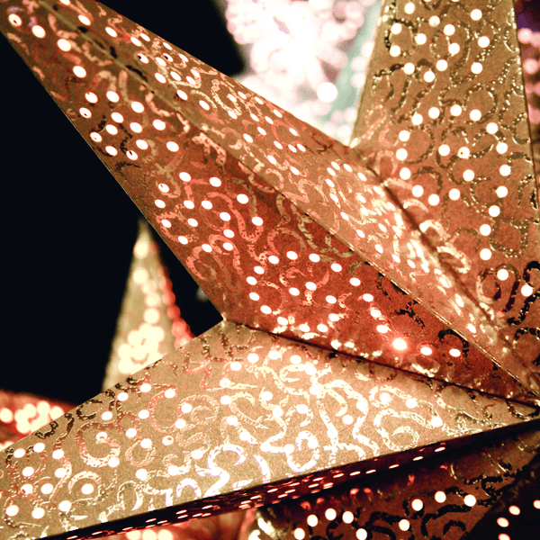 Papierstern 'Antique' gold - WeihnachtsladenStar Trading