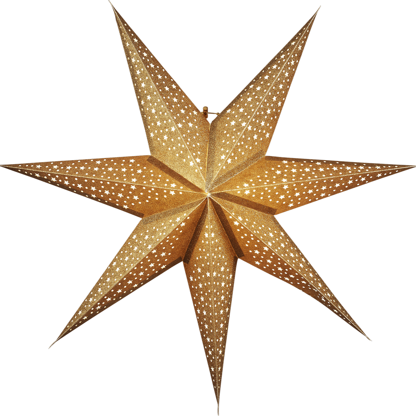 Papierstern 'Blinka' 62cm Gold - WeihnachtsladenStar Trading
