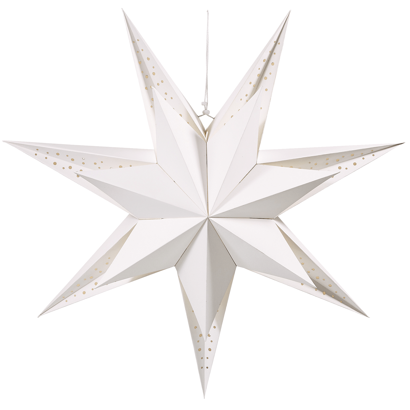 Papierstern mit LED - Beleuchtung - Weihnachtsladenhellum