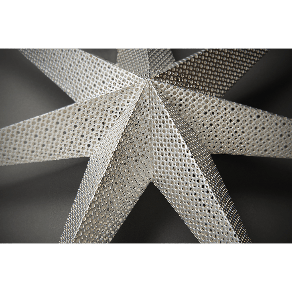 Papierstern silberfarben 60x60cm - WeihnachtsladenKonstsmide