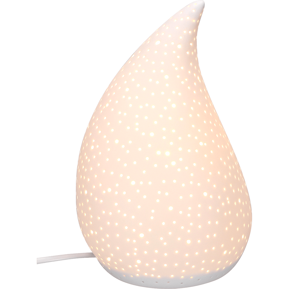 Porzellanlampe 'Flamme' - WeihnachtsladenSAICO