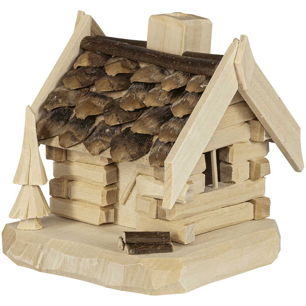 Räucherhütte aus Holz - WeihnachtsladenSAICO