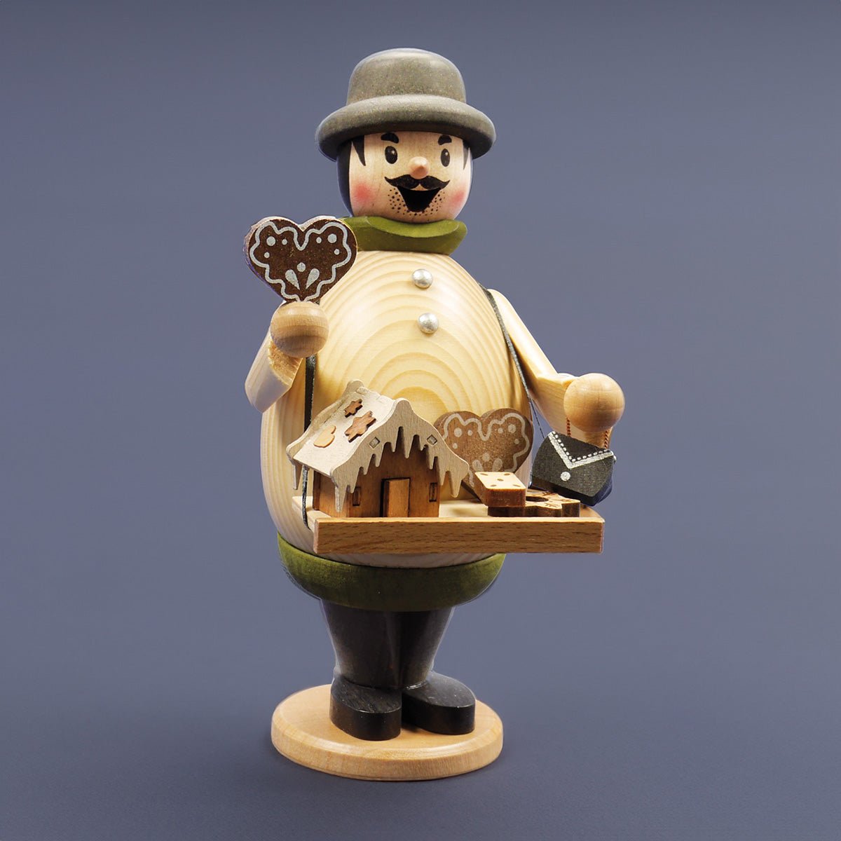 Räuchermann Max Lebkuchenverkäufer - WeihnachtsladenDrechslerei Kuhnert