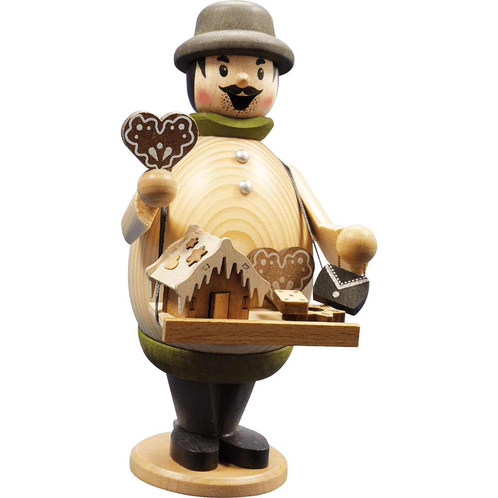 Räuchermann Max Lebkuchenverkäufer - WeihnachtsladenDrechslerei Kuhnert