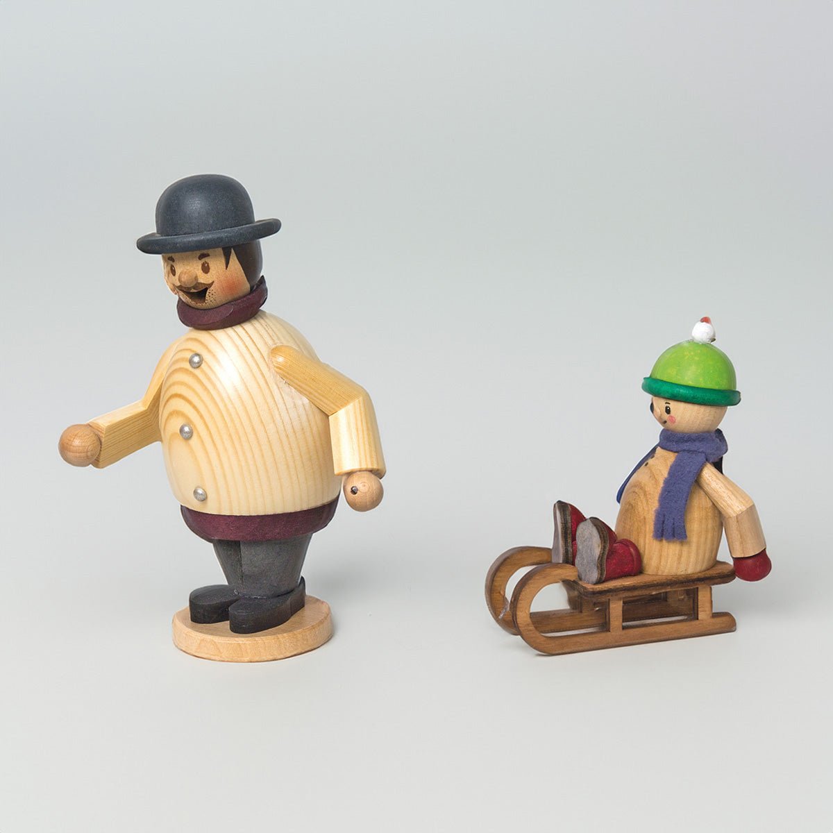 Räuchermann Max mit Mäxchen - WeihnachtsladenDrechslerei Kuhnert