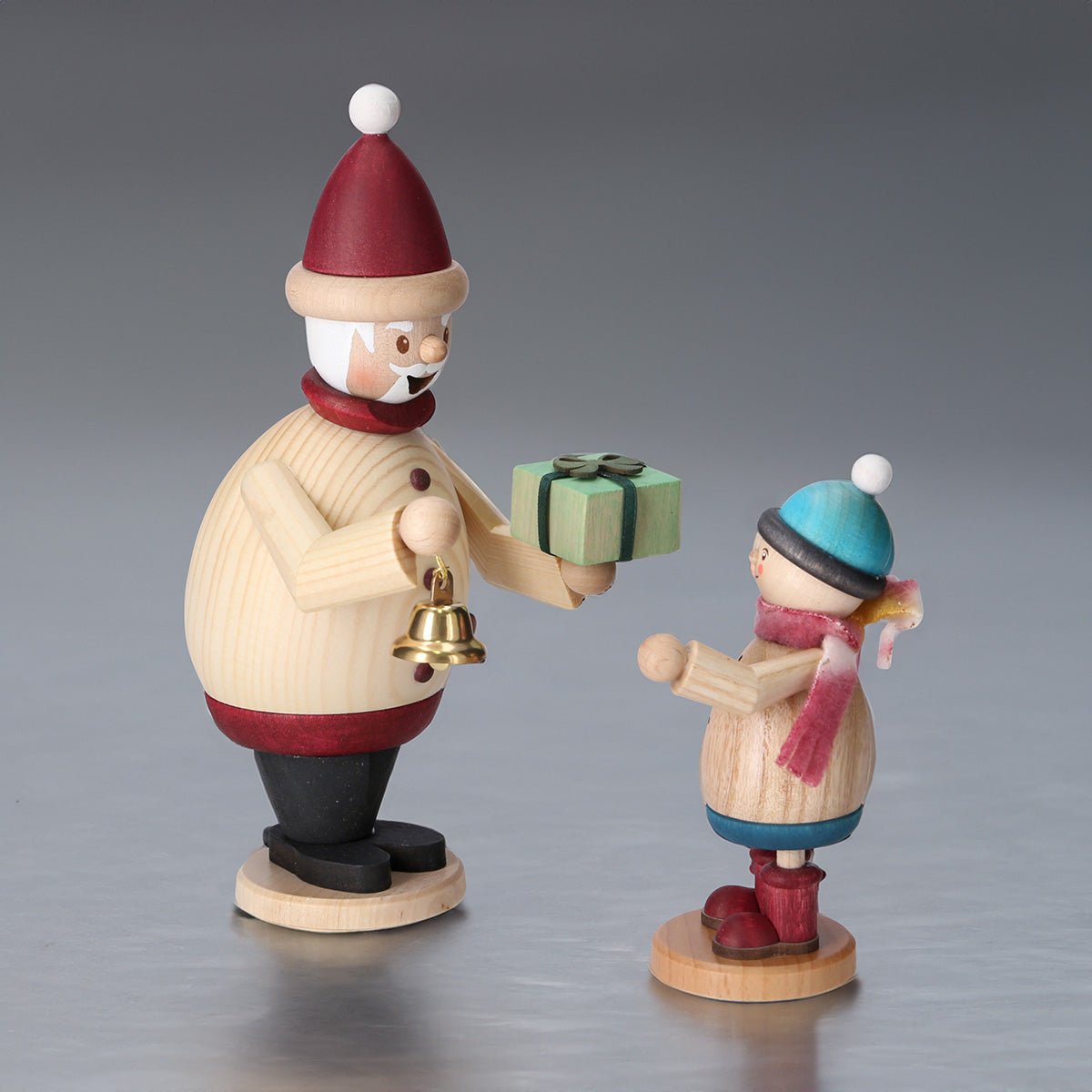 Räuchermann Max Weihnachtsmann mit Mäxchen - WeihnachtsladenDrechslerei Kuhnert