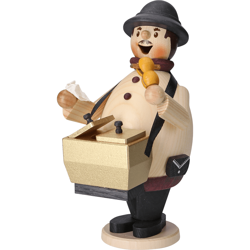 Räuchermännchen Max der Bockwurstverkäufer - WeihnachtsladenDrechslerei Kuhnert