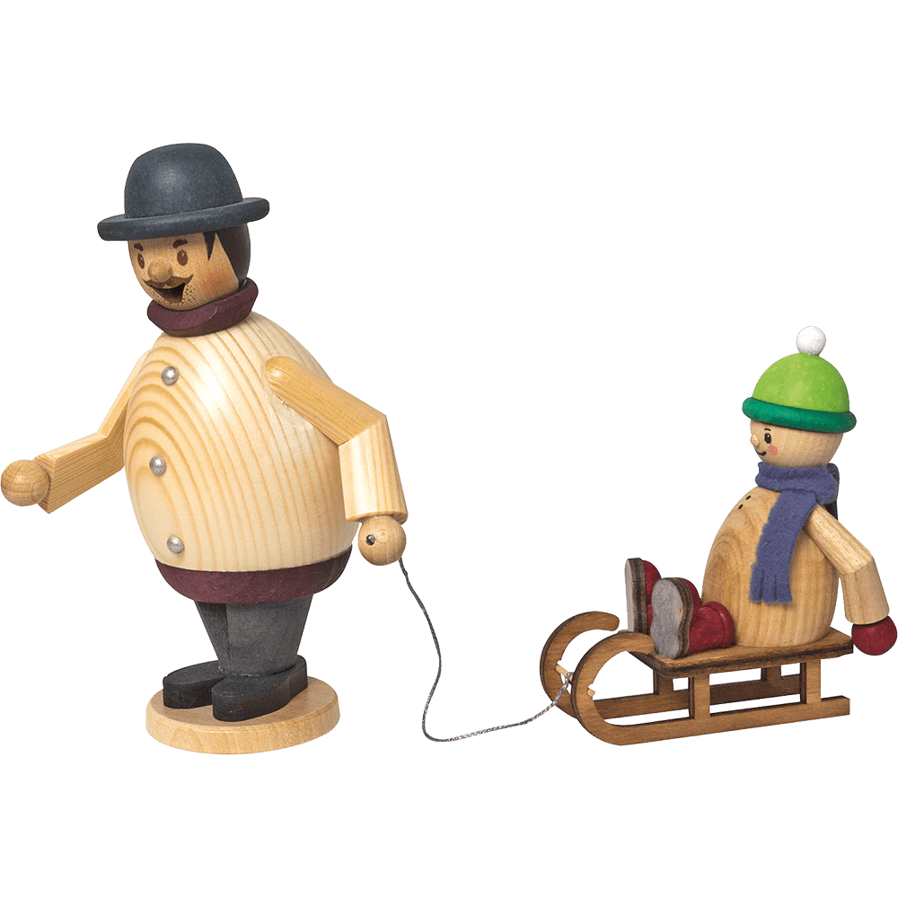 Räuchermännchen Max mit Mäxchen - WeihnachtsladenDrechslerei Kuhnert