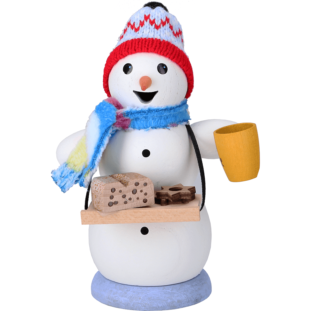 Räuchermännchen Schneemann als Stollenbäcker - WeihnachtsladenDrechslerei Kuhnert