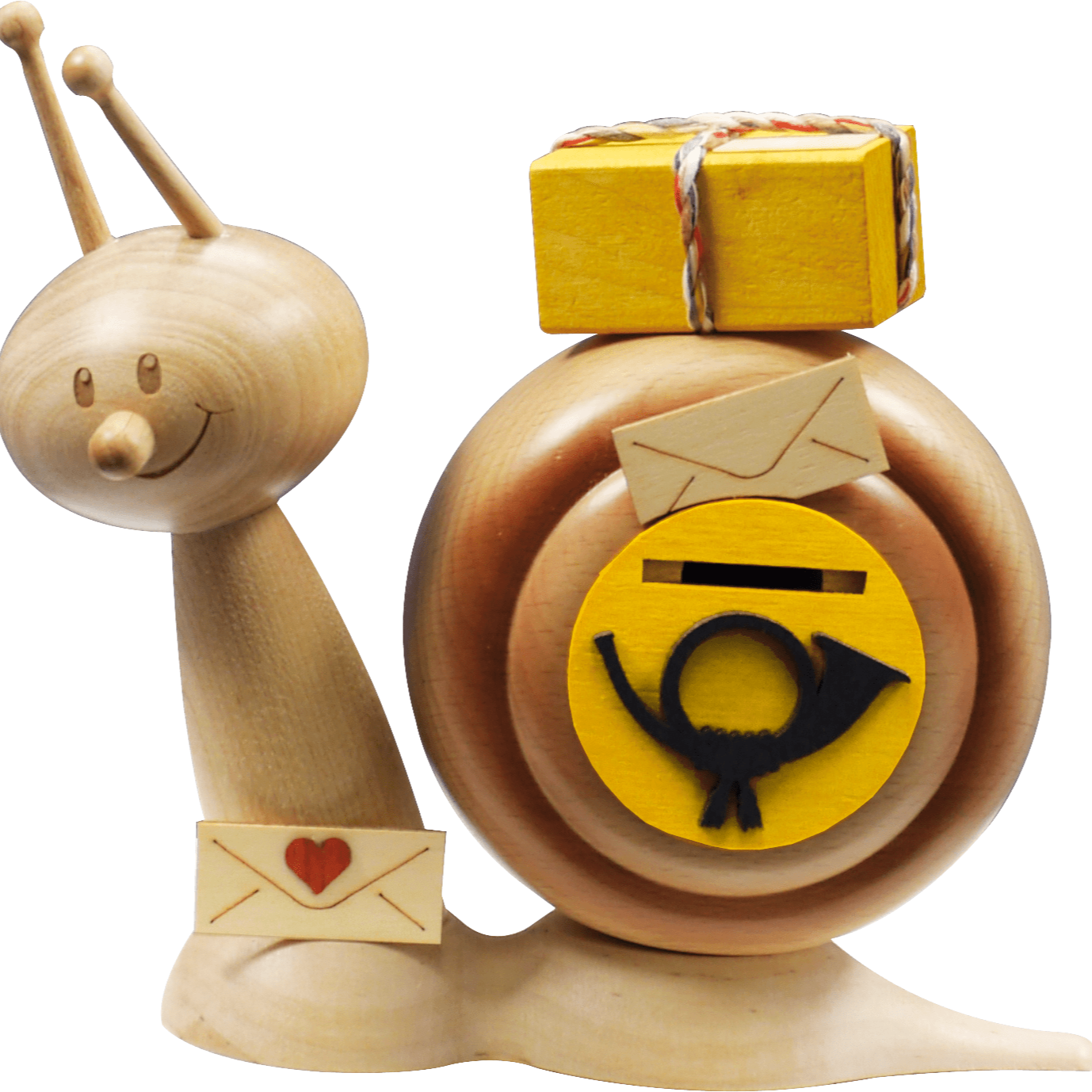 Räucherschnecke Sunny 'Post' - WeihnachtsladenDrechslerei Kuhnert