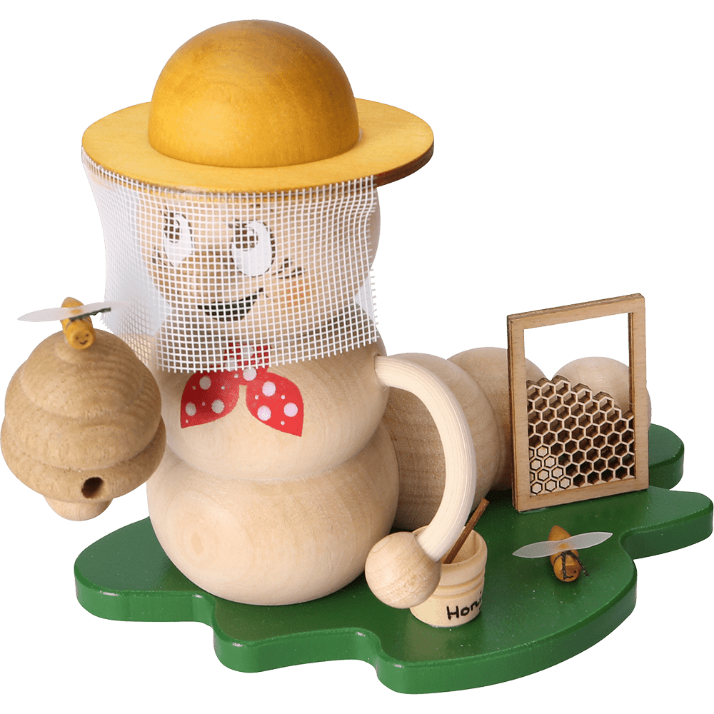 Räucherwurm 'Imker - Rudi' - WeihnachtsladenDrechslerei Kuhnert