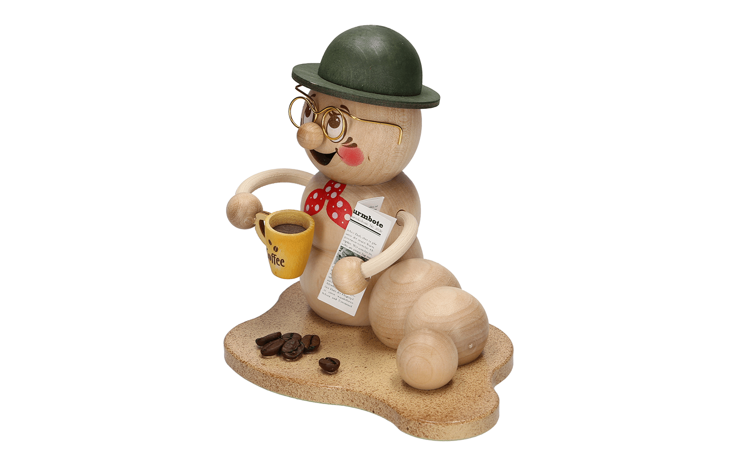 Räucherwurm Rudi - WeihnachtsladenDrechslerei Kuhnert