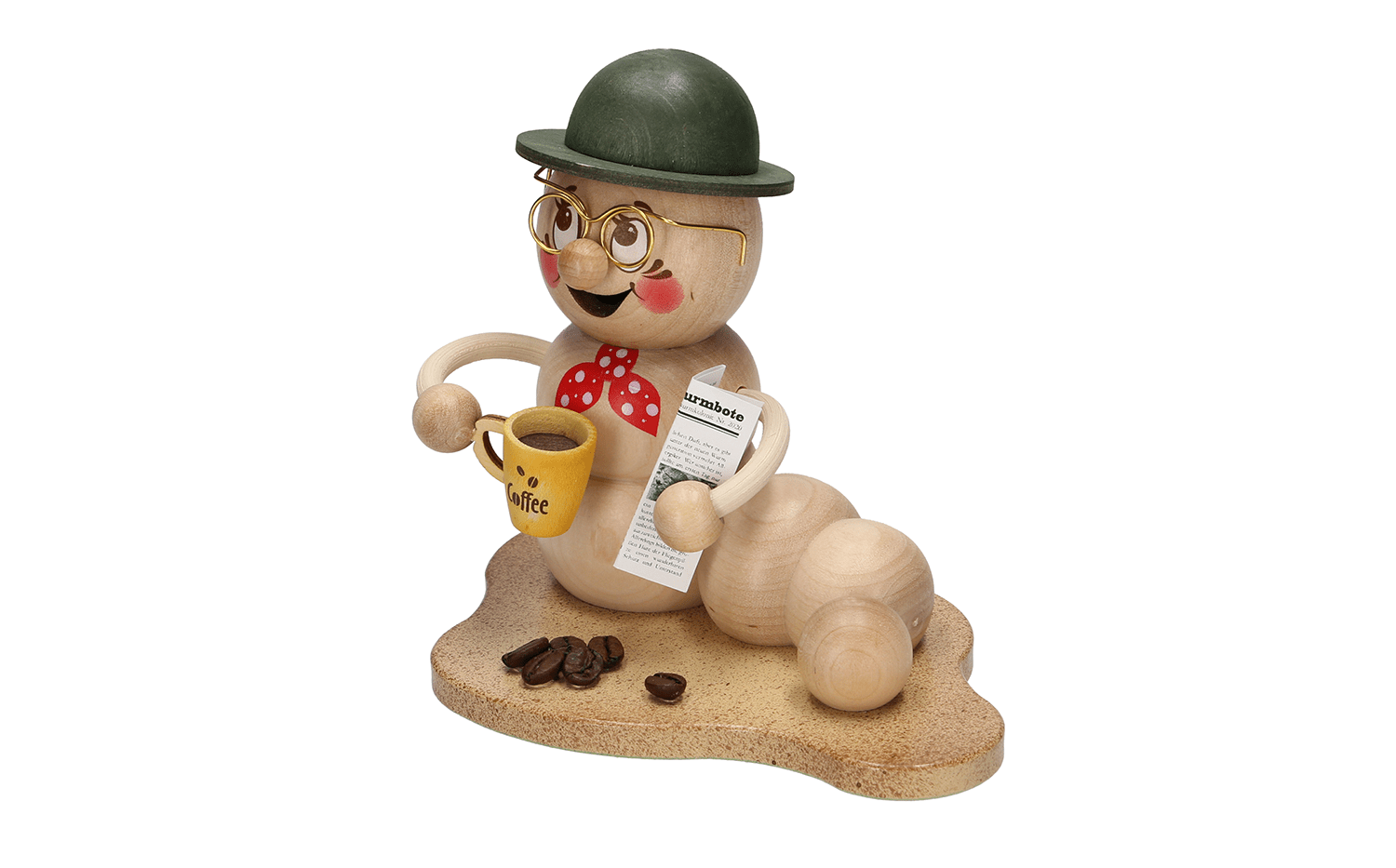 Räucherwurm Rudi - WeihnachtsladenDrechslerei Kuhnert