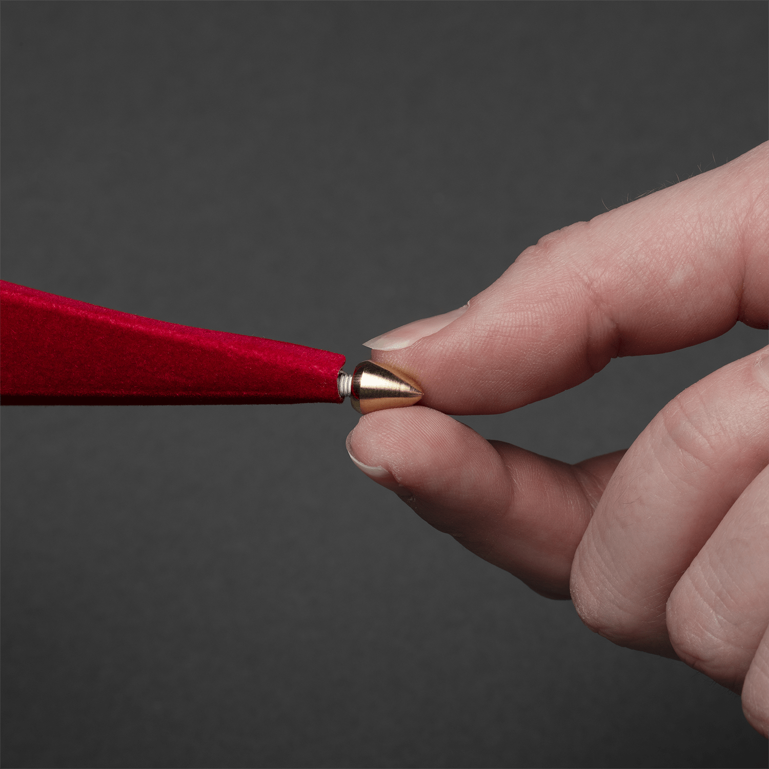 Roter Papierstern mit Samt - WeihnachtsladenKonstsmide